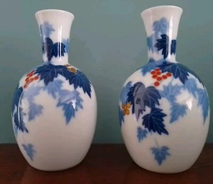 Paar Fukagawa Koransha Mid Century Sake Flaschen - Bild 1 von 12