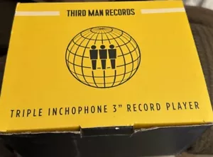 Third Man Records RSD Inchophone Giradischi Jack Bianco con 6 dischi da 3" - Foto 1 di 11