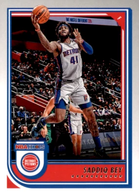 2022-23 Panini NBA Hoops - #62 Saddiq Bey Detroit Pistons - Image 1 of 2