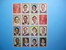 1972/73 EDDIE SARGENT NHL STAMP STICKER PANEL #12 KEN DRYDEN CRAIG RAMSAY ROOKIE