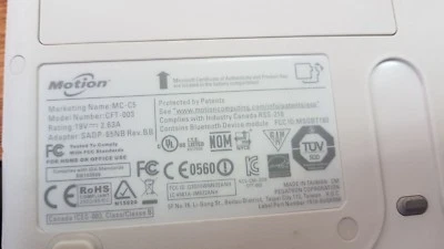 MOTION COMPUTING MC-C5 DOCKING STATION + TABLET TCD001 COM ACESSÓRIOS VENDENDO COMO ESTÁ - Imagem 1 de 4