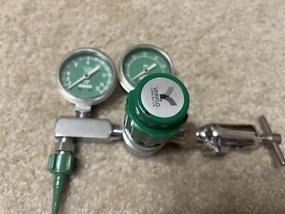 Regulador medidor de tanque de oxígeno Veriflo Corporation leer por favor Foto 1 de 4