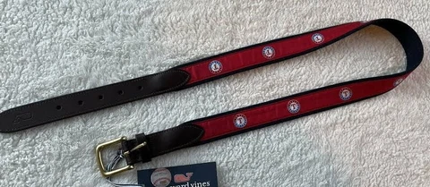 NEW Texas Rangers Vineyard Vines Logo Belt 44 Cover