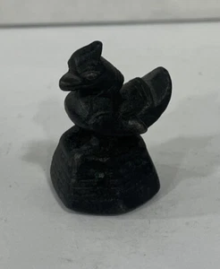 Vintage Asia Antique Opium Weight Bird Duck Rooster Bronze China 1.2 OZ - Picture 1 of 8