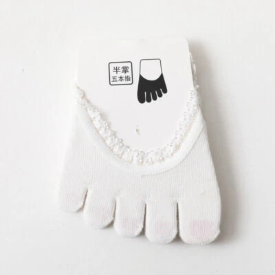 3 Pairs Women Invisible Toe Socks High Heels Socks Half Sole Socks Anti-slip US - Image 1 of 4