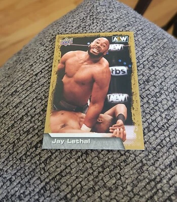 2022 Upper Deck AEW Jay Lethal #32 Gold Wrestling - Image 1 of 2