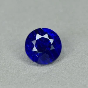 0.25Ct Round _ Genuine Unheated Royal Blue HAUYNE From Germany - Picture 1 of 2
