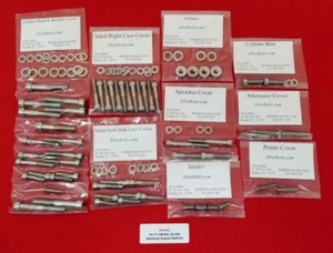 HONDA 1974-1977 CB360 CL360 CJ360 POLISHED STAINLESS ENGINE BOLT SCREW KIT SET - Picture 1 of 1
