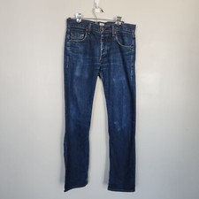 Rag & Bone Men's Slim Straight White Oak Cone Denim Selvedge Jeans Size 31