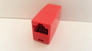 1X RED RJ45 joiners/cable extenders for Cat5, Cat5e. Cat6 cables - Picture 1 of 1