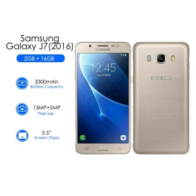 Samsung J7(2016) J710F Dual Sim 5.5Inch 2GB 16GB LTE 4G 13.0MP Fingerprint Phone - Image 1 of 4