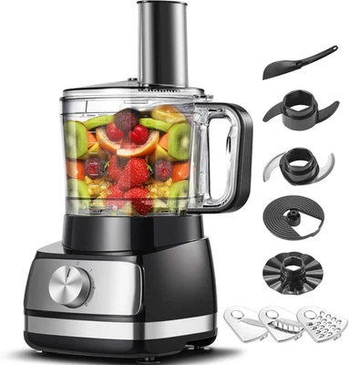Robot Da Cucina, 800W Robot Da Cucina Multifunzione, 2L Food Processor, 3 Veloci - Immagine 1 di 4