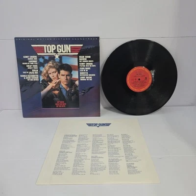 1986 TOP GUN Original Movie Soundtrack LP Vinyl NM/EX Album Tom Cruise - Image 1 of 4