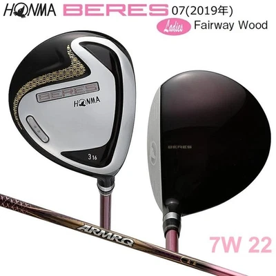 Golfe feminino HONMA Beres 07 2019 7W 22 madeira Fairway 2 estrelas/ARMRQ 38(L) Japão - Imagem 1 de 4