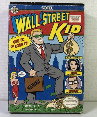 Wall Street Kid (1990) NES Nintendo Completo Con Caja De Juego Sin Manual Foto 1 de 4
