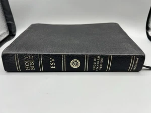 ESV Classic Large Print Bible 2004 Black Bonded Leather - Red Letter - Picture 1 of 4