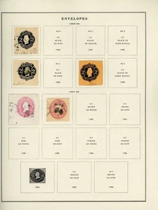U.S. POSTAL STATIONERY Scott Specialty Album Page Lot #4 - SEE SCAN - $$$ - Picture 1 of 1