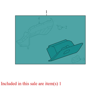 Chevrolet Malibu 2008-2012 guantera usada 22775887 OEM Foto 1 de 4