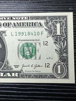 $1 Dollar Reverse Birthday Note, 14/Aug/1991, Uncirculated Crispy  - Image 1 of 3