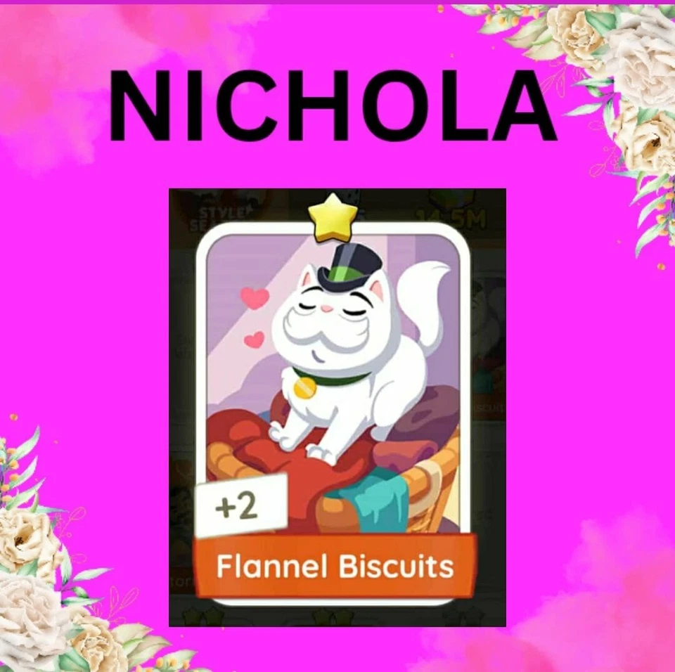 1 x Flannel Biscuits🌟 (Set 4) Monopo_ly-go Stickers (COZY COMFORTS ) - Image 1 of 1