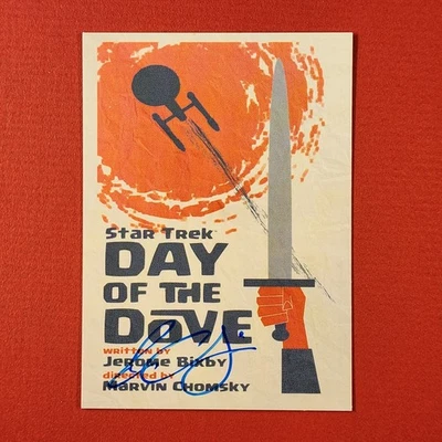 5-08-21 . PWE 2014 star trek tos portfolio prints #joa67 juan ortiz autograph - Image 1 of 2