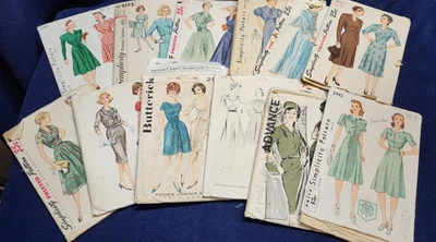 12 VTG Sewing Patterns 50's-60’s Women's most size 16 Advance Simplicity Mccall - Image 1 of 4