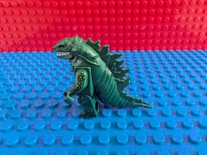 Custom Compatible Monster Brick Figure Godzilla Green Style Minifig (Fits Lego) - Picture 1 of 1