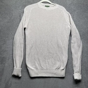 Sid Mashburn Pullover Medium Leinen Baumwolle beige Strick Rundhals Pulli klassisch - Bild 1 von 9
