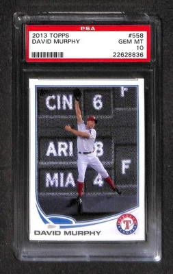 Topps #558 2013 David Murphy PSA 10 gema-como nuevo 22628836  Foto 1 de 3