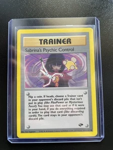 Pokemon Sabrina's Psychic Control Trainer Gym Challenge 121/132 ENG - Bild 1 von 4