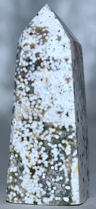 Pretty Orbicular Ocean Jasper Tower 2.95"/147 Grams - Picture 1 of 4