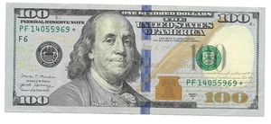 Series 2017A | US One Hundred Dollar Star Bill Collectors Note $100 PF 14055969* - Picture 1 of 3