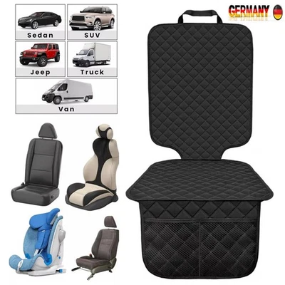 Kindersitzunterlage Autositzschoner Autositzauflage Sitzschutz mit Netztaschen。 - Bild 1 von 4