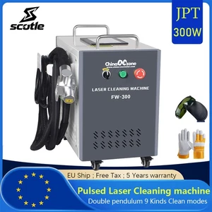 Macchina Pulizia Laser Pulsato 300W JPT Rimozione Ruggine/Olio/Vernice per Legno Metallo EU - Foto 1 di 13