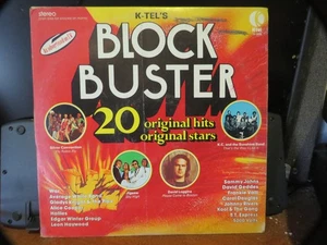 K-TEL'S " BLOCK BUSTER 20 HITS"   LP G shows play JK G name at top - Imagen 1 de 3