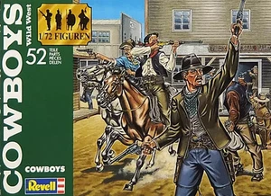 1/72 Cowboys 52-Piece Set Plastic Models - Picture 1 of 1