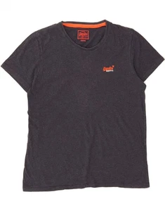 SUPERDRY Mens T-Shirt Top 2XL Navy Blue Cotton CC10 - Picture 1 of 3
