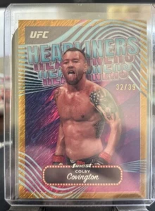 Colby Covington Headliners Gold Shimmer 32/39  - 2024 Topps Finest UFC - HDL-24 - Picture 1 of 2