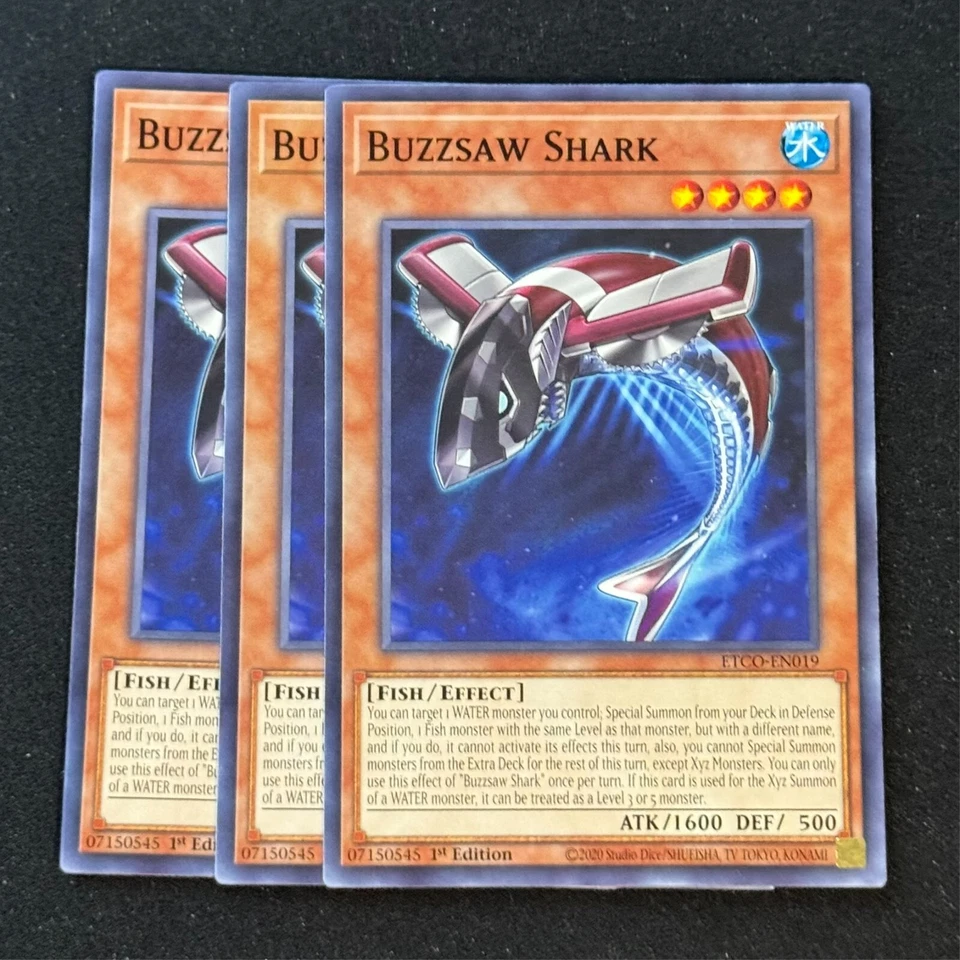 3x Buzzsaw Shark ETCO-EN019 Código de Eternidad Común 1ª Edición Foto 1 de 1
