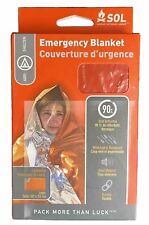 S.O.L Survival Emergency Blanket Orange/Silver 56x84 Save A Life **Tier Pricing