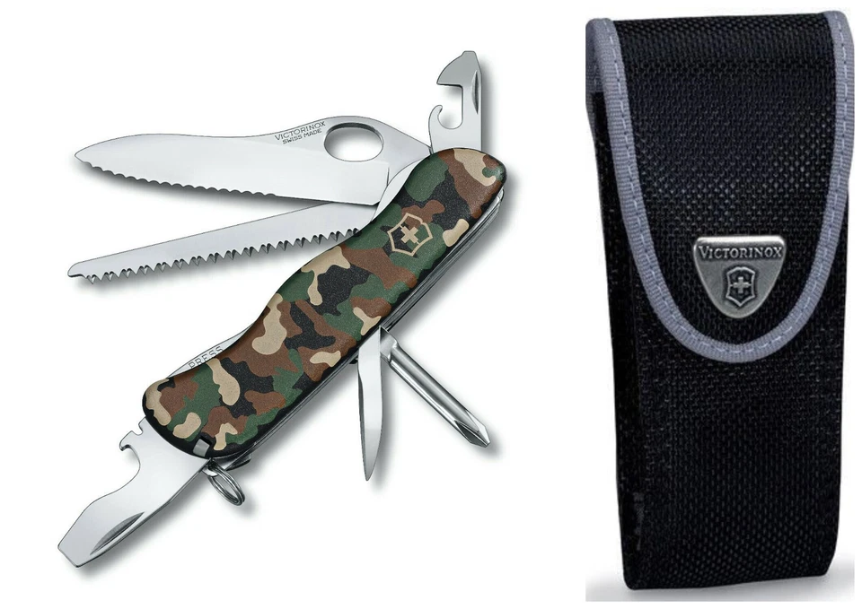 Victorinox Swiss Army 111mm Knife One Hand NAVY CAMO TREKKER 0.8463.MW942