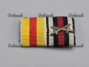 2ER BANDSPANGE - VEDIENSTMEDAILLE BADEN & EHRENKREUZ FRONTKÄMPFER - WK1 WW1 1914 - Picture 1 of 11
