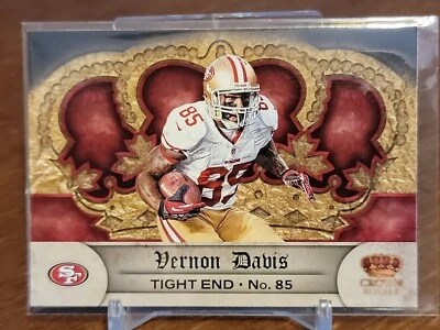 2012 Crown Royale Retail Uncut Crown Vernon Davis #124 - Image 1 of 2