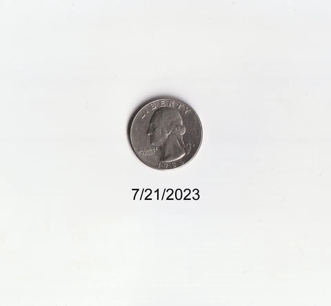 1986D WASHINGTON QUARTER SEMI-KEY!Circulated IN GOOD CONDITION! Cover