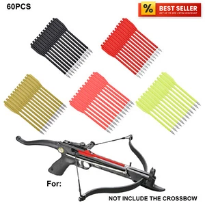 60pcs Crossbow Bolts Arrows 6.3IN Targeting Arrow Pistol Mini Crossbow 50-80lbs - Picture 1 of 11