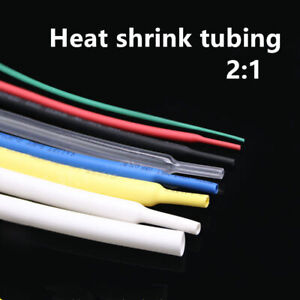 7/15 ft Heat Shrink Tube - 2:1 ratio Shrinkable Tubing lot ID: 0.6mm - 20mm