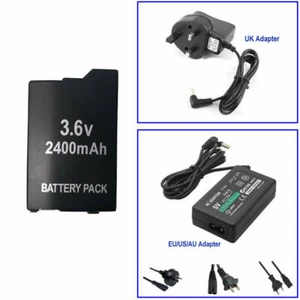 Battery for Sony Lite, PSP 2th PSP-2000 PSP-3000 Silm Or Home Charger AC Adapter - Picture 1 of 69