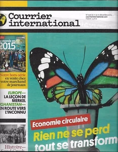 COURRIER INTERNATIONAL n°1258 11/12/2014 Economie circulaire/ Afghanistan/ Foot - Imagen 1 de 1