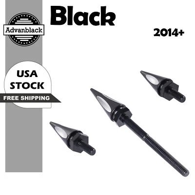 Advanblack Windshield Spikes Bolts Fits for 14+ Harley Street Electra Tri Glide - Image 1 of 4