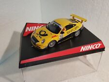 Scx Scalextric slot Ninco 50445 Porsche 997 Forum Gelb Nº39